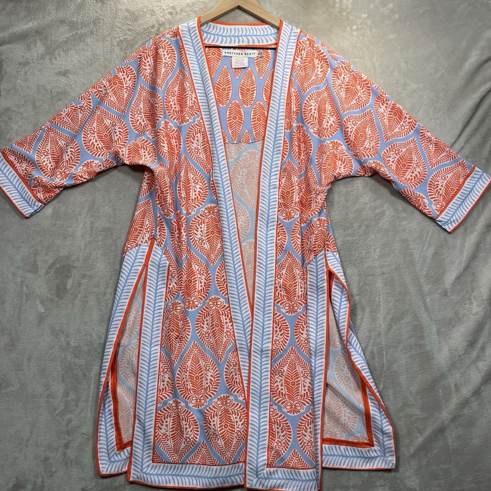 Gretchen Scott Kimono Women M/L Beach Resortwear Polyester‎